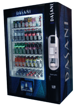 Dasani Water Glass Front Vending Machine New Jersey - New Jersey Vending Service from JAA Vending